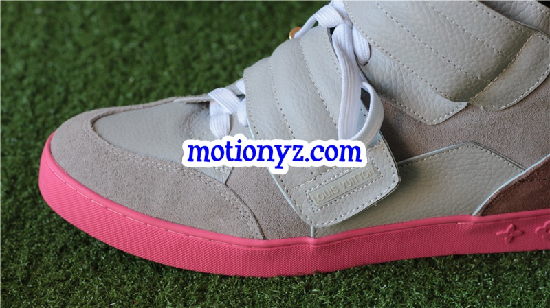 Brand Sneaker High Top Grey Pink